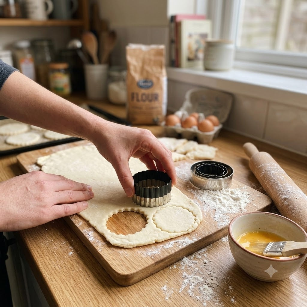 3-Piece Crinkle Pastry Cutter Set – Scalloped Dough & Cookie Cutters
