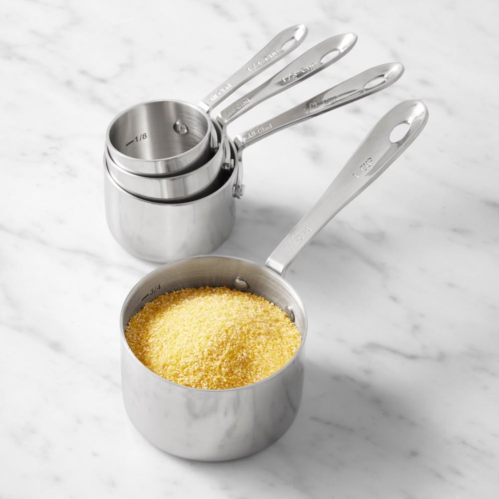 4-Piece Stainless Steel Measuring Cup Set