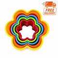 5-Piece Flower-Shaped Cookie & Pastry Cutter Set