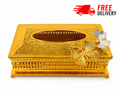 Luxury Golden Tissue Box Cover
