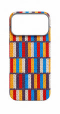 Colorful Knitted Pattern iPhone 17 Pro Max Back Cover