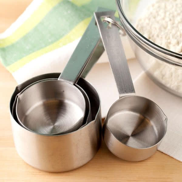 4-Piece Stainless Steel Measuring Cup Set