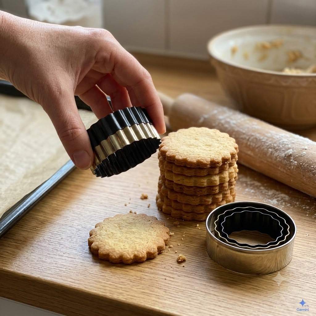 3-Piece Crinkle Pastry Cutter Set – Scalloped Dough & Cookie Cutters