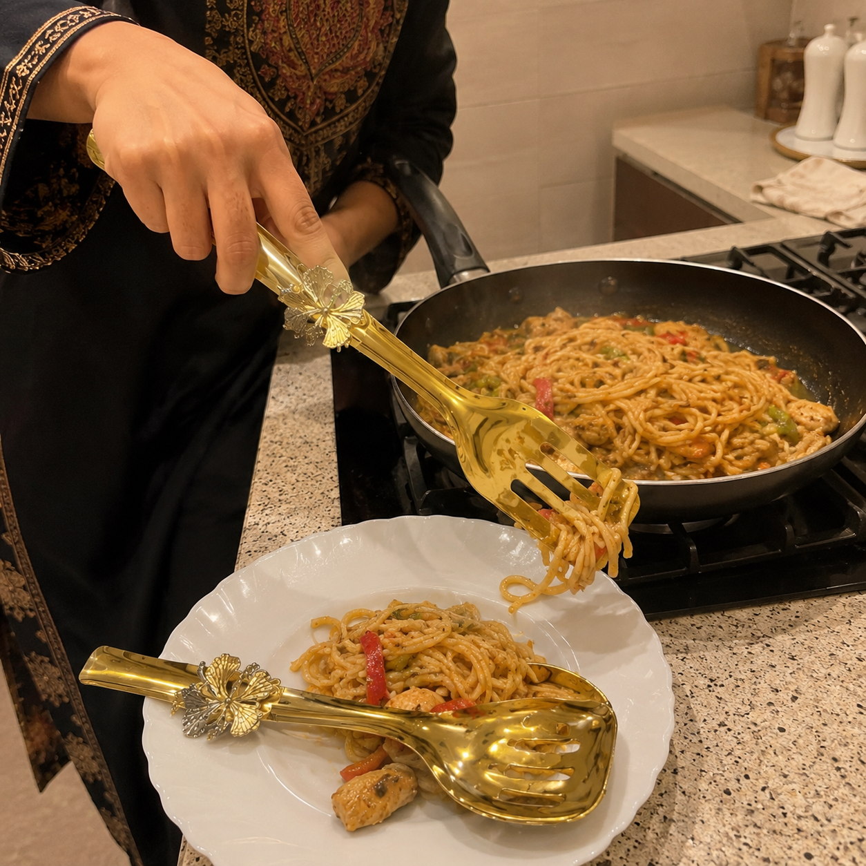 Luxury Gold Kitchen Utensil Set