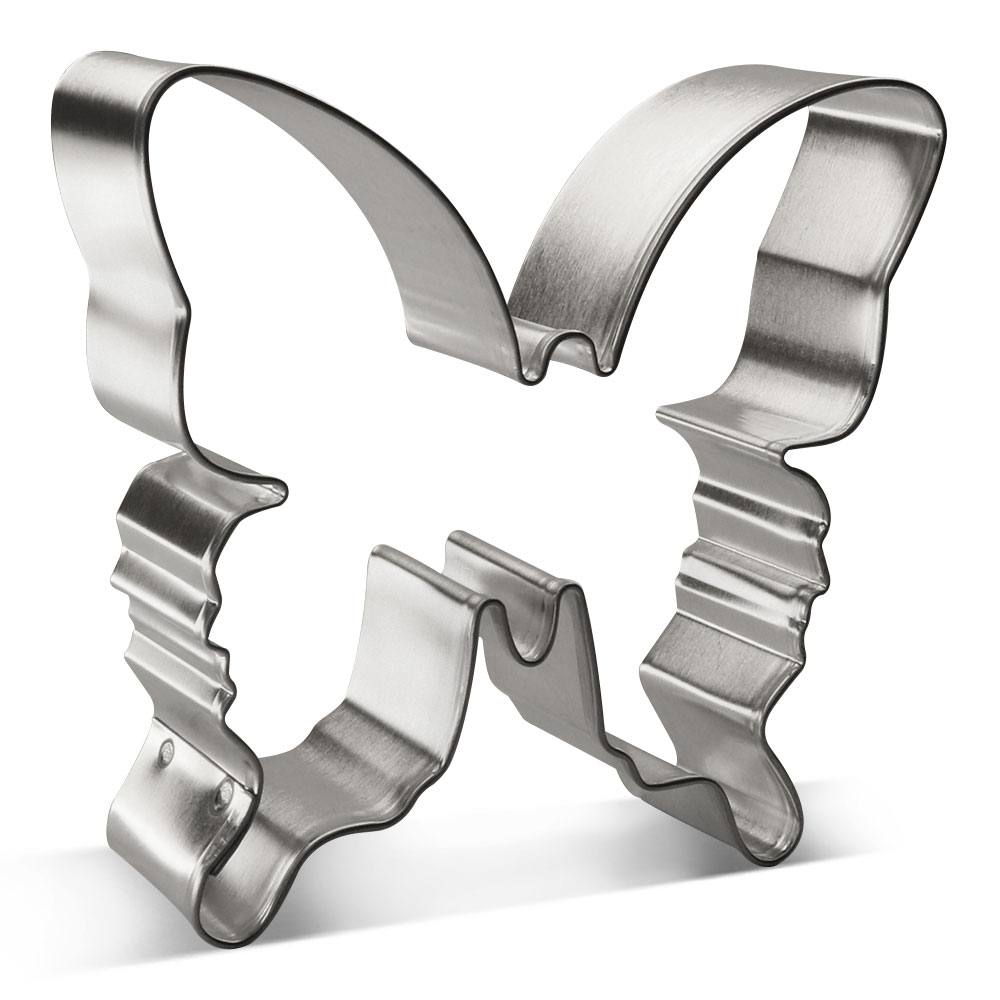 3-Piece Stainless Steel Butterfly Cookie Cutter Set