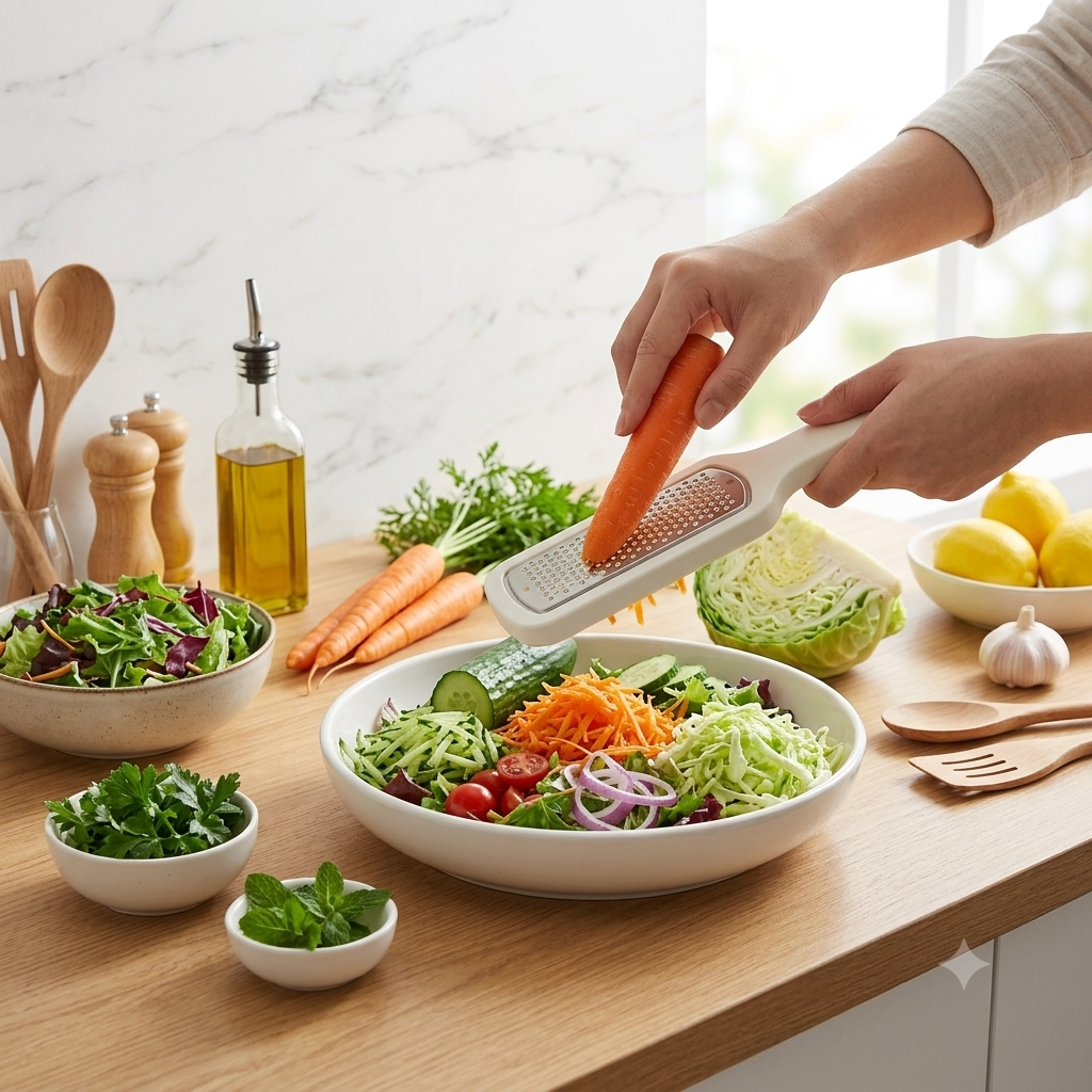 3-in-1 Stackable Stainless Steel Hand Grater