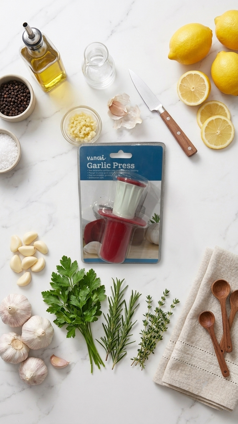 Manual Garlic Press & Garlic Crusher