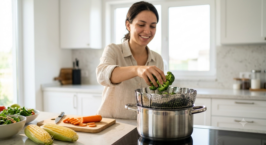 Premium Expandable Stainless Steel Steamer Basket