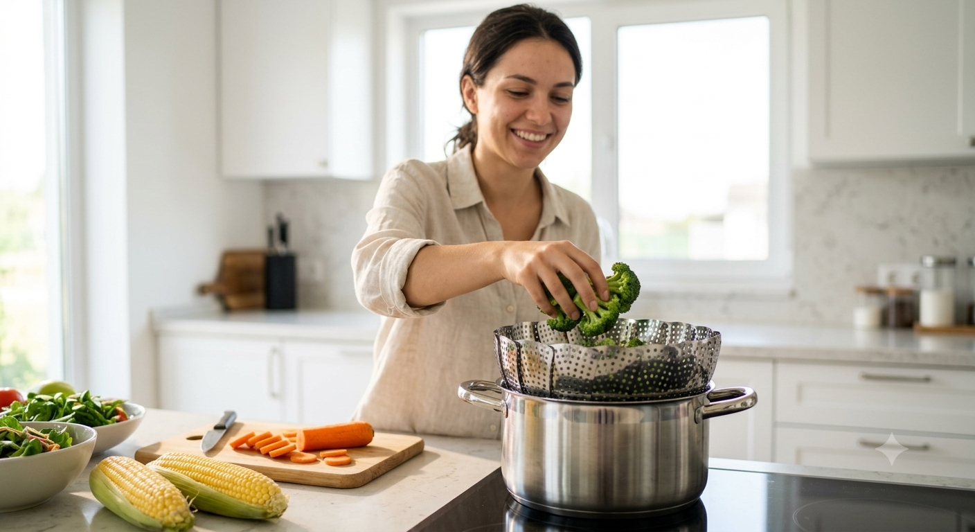 Premium Expandable Stainless Steel Steamer Basket