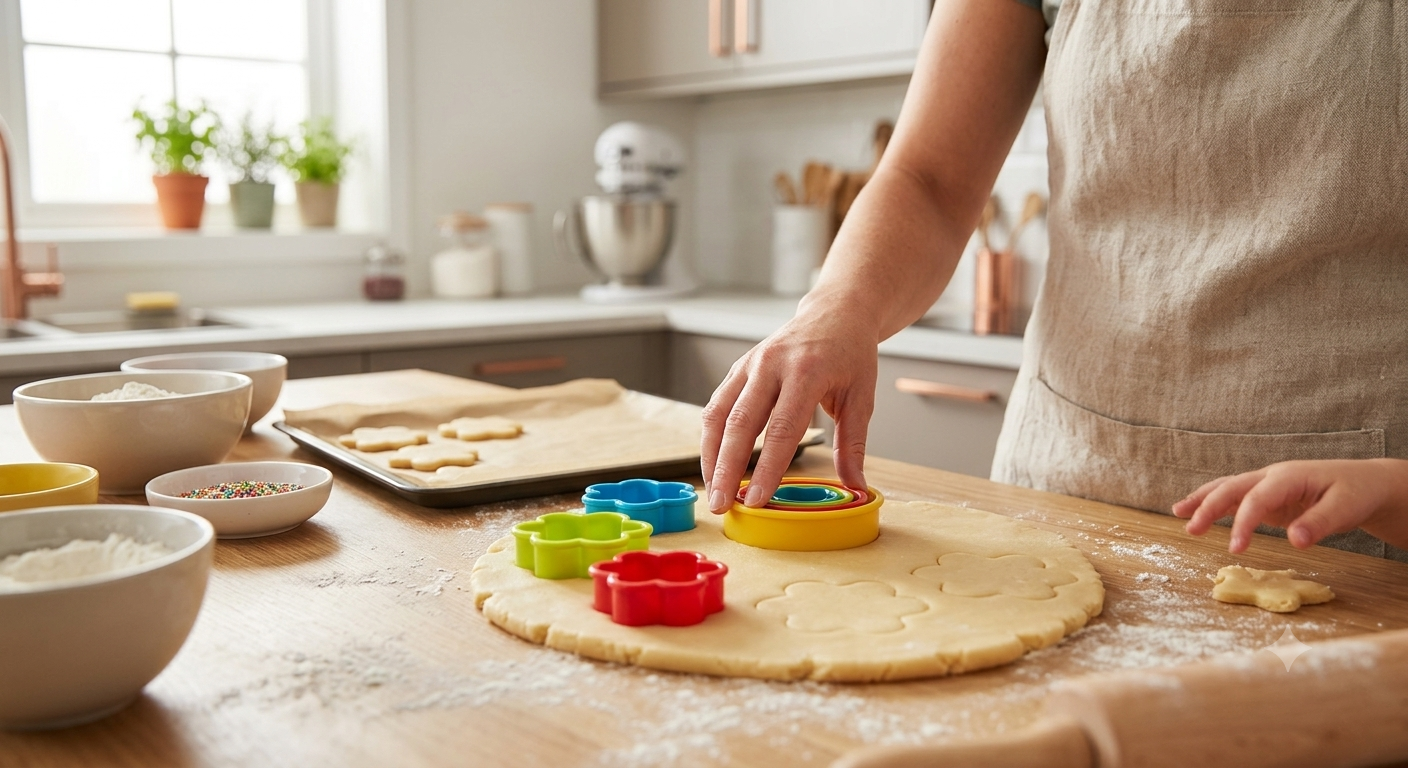 5-Piece Square Cookie Cutter Set – Biscuit, Pastry & Fondant Dough Cutter