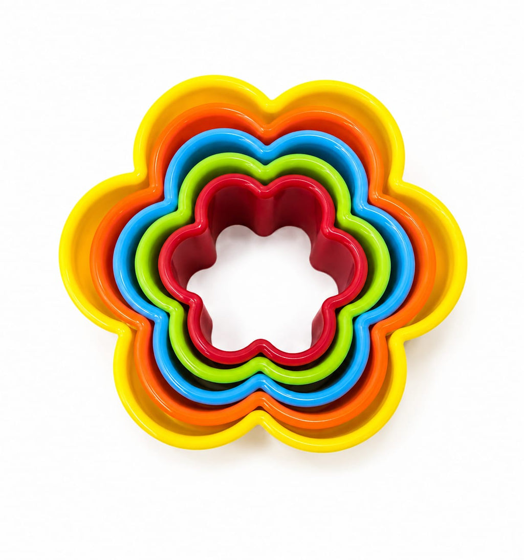 5-Piece Flower Cookie Cutter Set | Baking & Sandwich Cutter | Gadget Master