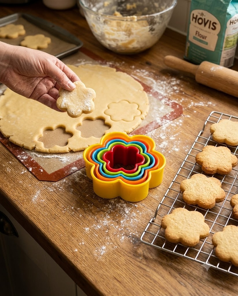 5-Piece Flower-Shaped Cookie & Pastry Cutter Set