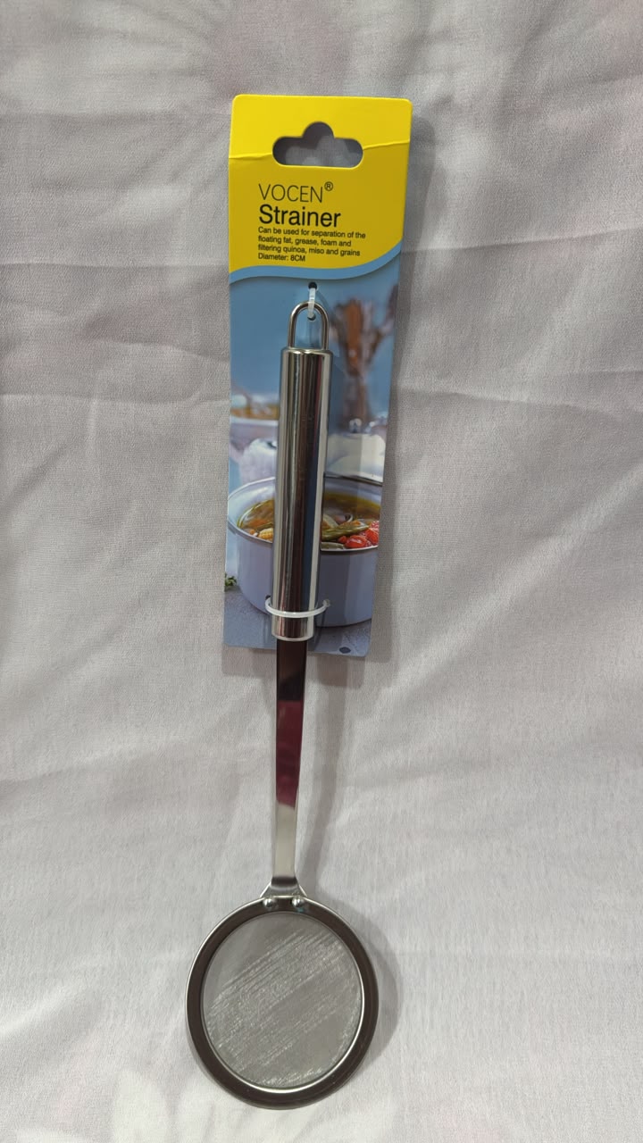 Stainless Steel Fine Mesh Kitchen Strainer with Long Handle