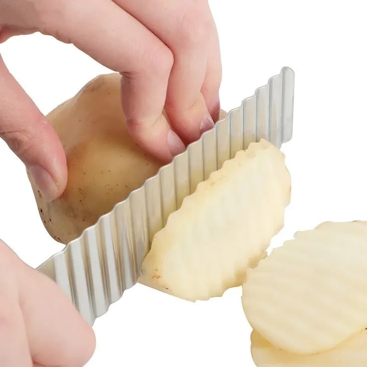 Stainless Steel Crinkle Potato Wavy Cutter