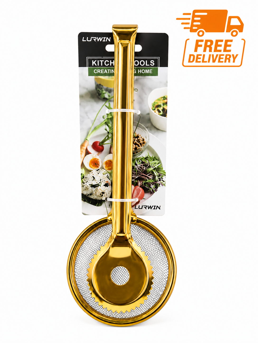 Golden Oil Strainer & Filter – Reusable Kitchen Oil Filtering Tool